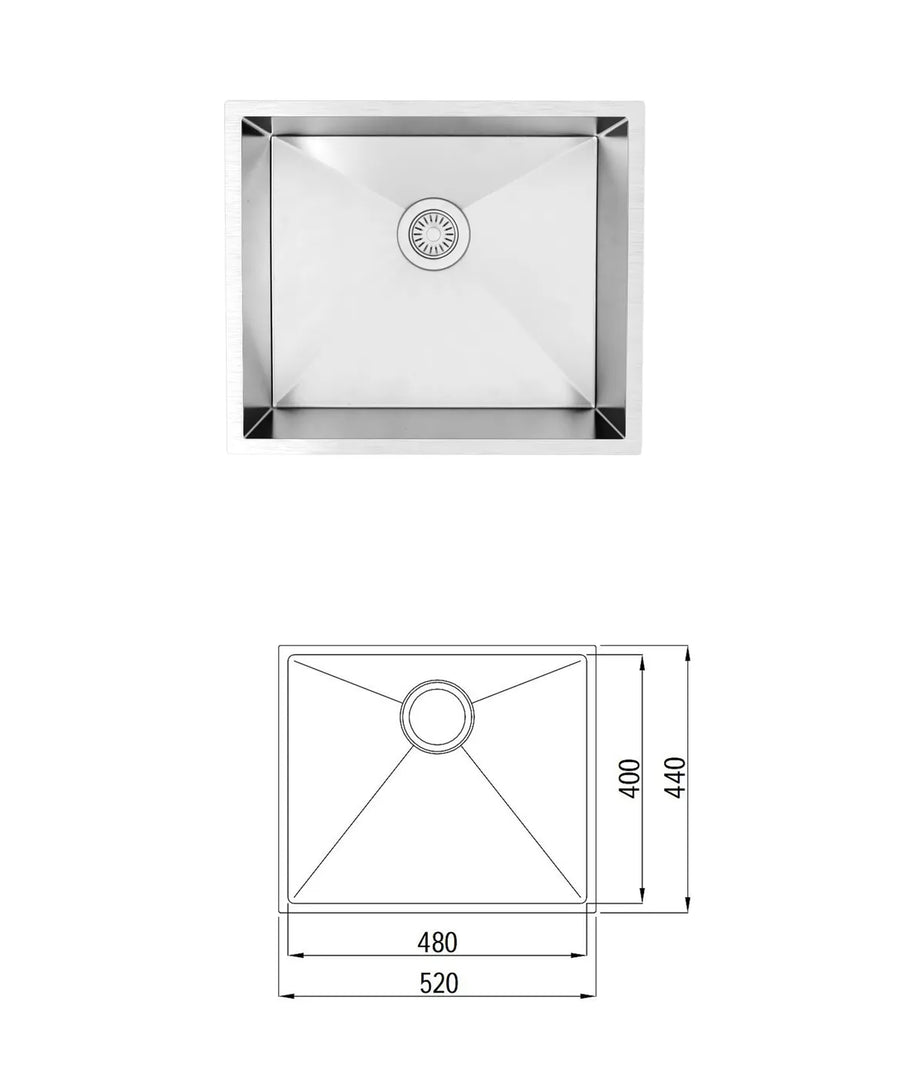 Bondi White Base Laundry Cabinet with 1300mm Pure White Top