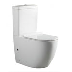 Load image into Gallery viewer, BelBagno Alexander-R 830mm Bathroom Nano Glaze Rimless Back To Wall White Ceramic Toilet Suite
