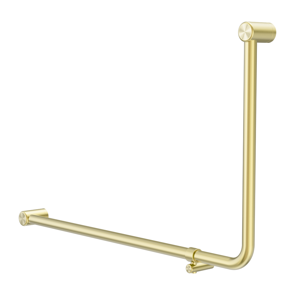 MECCA CARE 32MM DDA 90 DEGREE BENT TUBE GRAB RAIL 600X1000MM BRUSHED GOLD