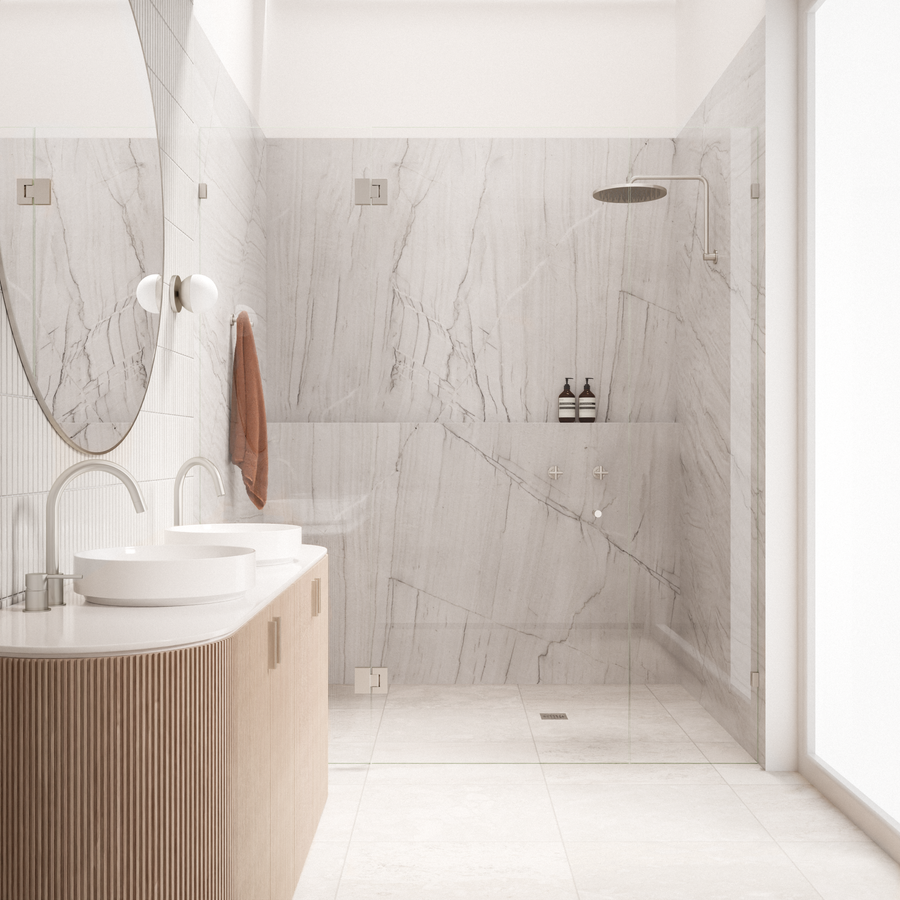 Square Overhead Shower Arm - PVD Brushed Nickel