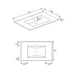 Load image into Gallery viewer, Laguna White Wall Hung Vanity
