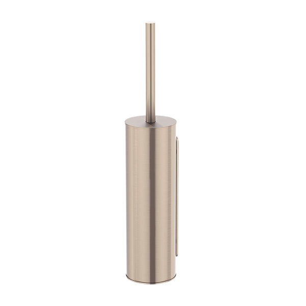 Round Toilet Brush and Holder - Champagne