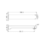Load image into Gallery viewer, ECCO FIXED BATH SPOUT ONLY BRUSHED NICKEL
