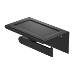 Load image into Gallery viewer, BIANCA TOILET ROLL HOLDER WITH PHONE HOLDER MATTE BLACK

