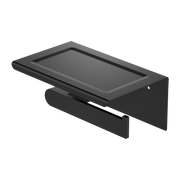 BIANCA TOILET ROLL HOLDER WITH PHONE HOLDER MATTE BLACK