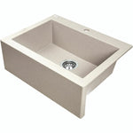Load image into Gallery viewer, Laveo Komodo Beige Granite Single Bowl Stone Kitchen Sink 490*580*220mm(including Space Saving Siphon and Click-clack Plug)

