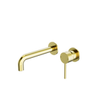 Load image into Gallery viewer, DOLCE WALL BASIN/BATH MIXER SEPARATE BACK PLATE BRUSHED GOLD
