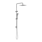 Load image into Gallery viewer, SQUARE PROJECT TWIN SHOWER CHROME
