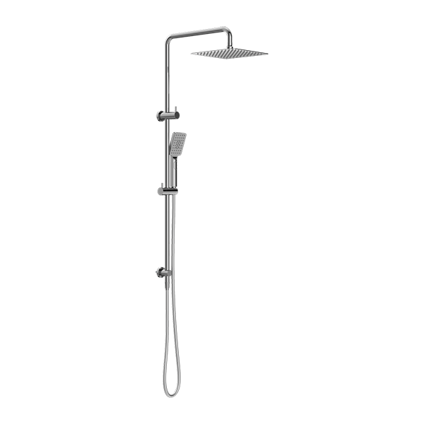 SQUARE PROJECT TWIN SHOWER CHROME
