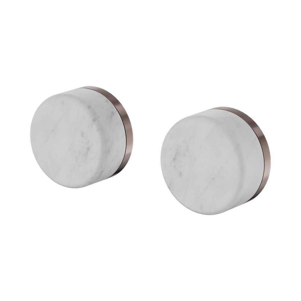 Serenity Wall Top Assembly With Carrara Handle Brushed Bronze