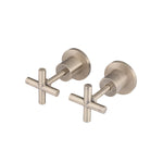 Load image into Gallery viewer, Round Cross Handle Jumper Valve Wall Top Assemblies - Champagne
