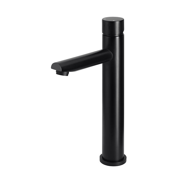Round Pinless Tall Basin Mixer - Matte Black