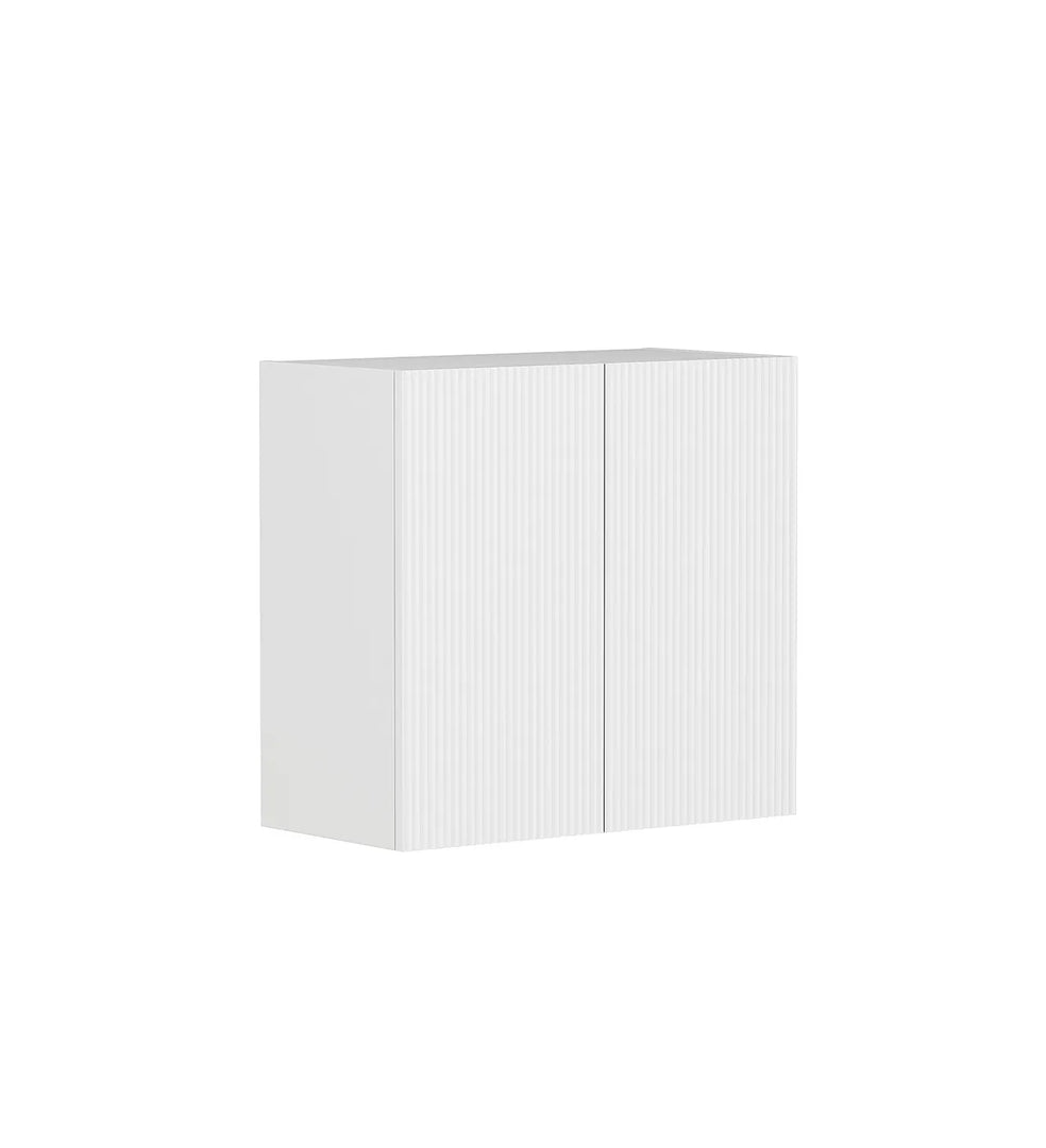 Bondi Laundry 630 Fluted White Wall Cabinet