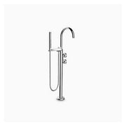 Components Floor Mount Bath Filler w Hand Shower  Bracket 77984T-9E-CP + 97905T-DR-NA