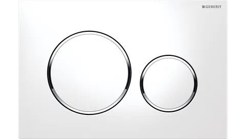 Sigma20 Dual Flush Button Round Chrome With Matt Trim