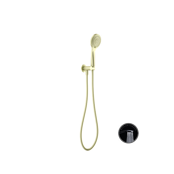 OPAL SHOWER ON BRACKET WITH AIR SHOWER BRUSHED GOLD