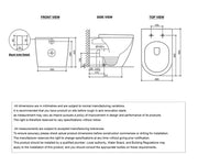 Voghera Rimless Wall Face Pan STD Seat