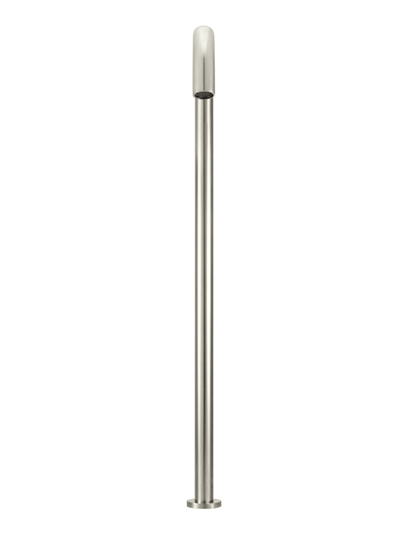Round Freestanding Bath Spout - PVD Brushed Nickel