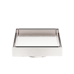 Load image into Gallery viewer, 130MM SQUARE TILE INSERT FLOOR WASTE 80MM OUTLET BRUSHED NICKEL
