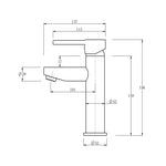 Load image into Gallery viewer, LUCID PIN Series Round Chrome Basin Mixer(Tall Vesion)
