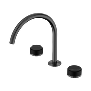 Serenity Bath/Kitchen Set Arc Spout With Marquina Black Handle Gun Metal