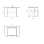 Load image into Gallery viewer, Bondi Woodland Oak Wall Hung Vanity
