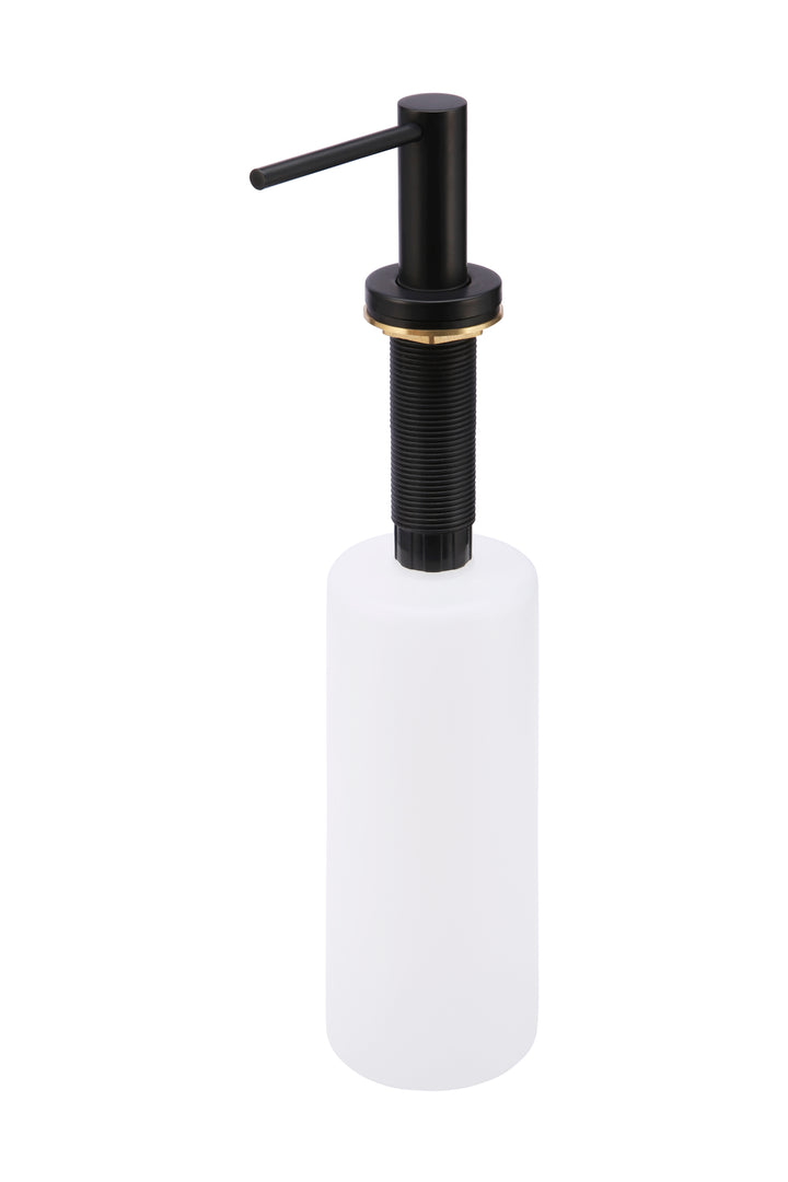 Round Soap Dispenser - Matte Black