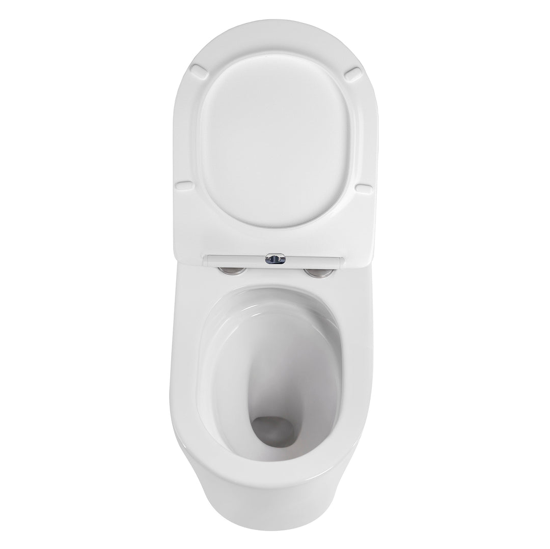 Alzano WF Hurricane Pan  Slim Seat / Geberit Inwall Cistern Set (Push Plate Sold Separately)