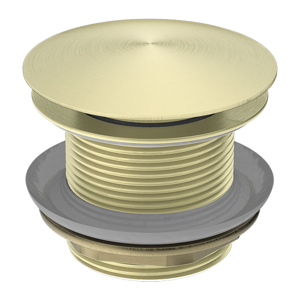 40MM BATH POP-UP PLUG WITH REMOVABEL WASTE NO OVERFLOW BRUSHED GOLD