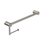 Load image into Gallery viewer, MECCA CARE 25MM TOILET ROLL RAIL 300MM BRUSHED NICKEL
