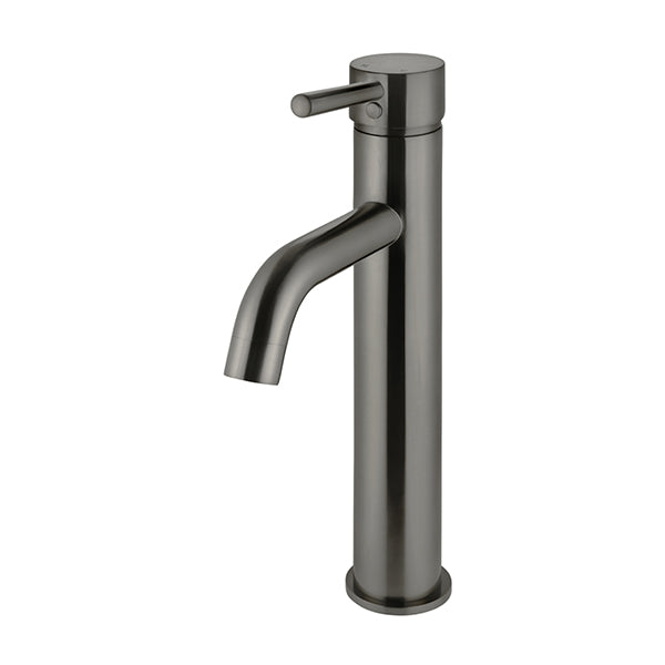 Round Tall Curved Basin Mixer - Shadow