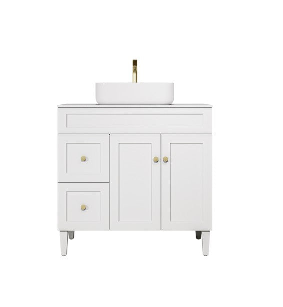 Harold Federation Freestanding Vanity Matte White