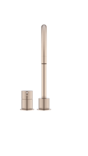 Round Deck Mounted Mixer - Champagne