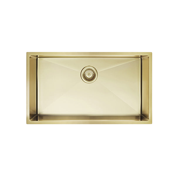 Kitchen Sink - Single Bowl 760 x 440 - PVD Brushed Bronze Gold