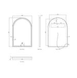 Load image into Gallery viewer, LED Archie Metal Frame Mirror 900x600
