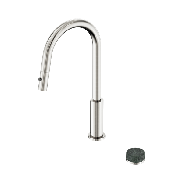 Serenity Progressive Pull Out kitchen Set With Verde Alpi Handle Brushed Nickel