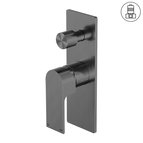 BIANCA SHOWER MIXER WITH DIVERTOR GUN METAL
