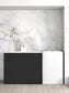 Load image into Gallery viewer, Hampshire Black Base Laundry Cabinet with 1060mm Natural Carrara Marble Top
