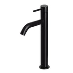 Load image into Gallery viewer, Piccola Tall Basin Mixer Tap with 130mm Spout - Matte Black
