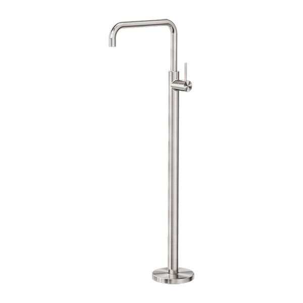 MECCA FREESTANDING BATH MIXER SQUARE SHAPE BRUSHED NICKEL