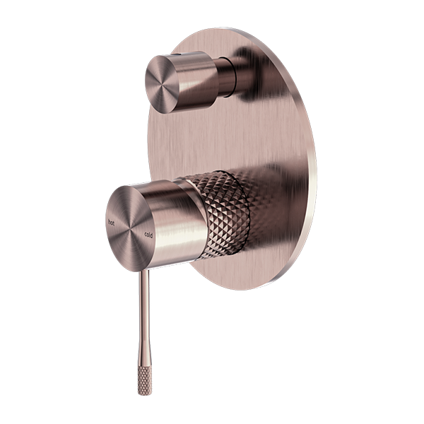 OPAL SHOWER MIXER WITH DIVERTOR BRUSHED BRONZE