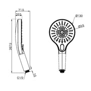 OPAL HAND SHOWER GUN METAL