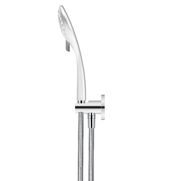 Round Three Function Hand Shower on Fixed Bracket - Polished Chrome