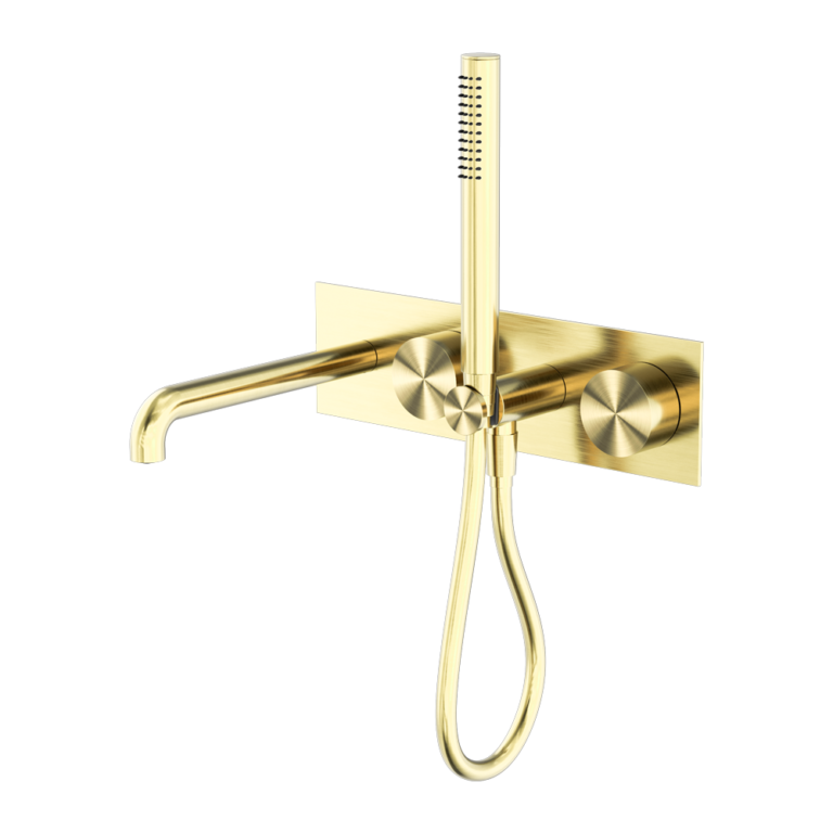 KARA PROGRESSIVE SHOWER SYSTEM WITH SPOUT 250MM BRUSHED GOLD