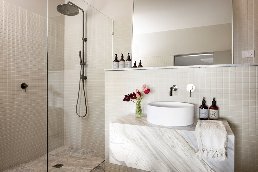Square Floor Grate Shower Drain 100mm outlet - Shadow
