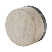 Serenity Progressive Shower Mixer With Rome Travertine Handle Gun Metal