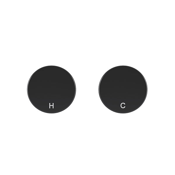 Circular Wall Taps - Matte Black