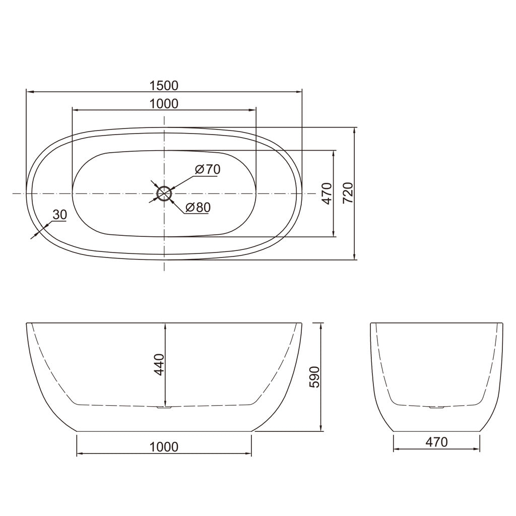 Ally Freestanding Bath