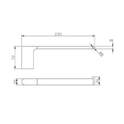 VOG Series Brushed Nickel Hand Towel