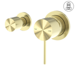 Load image into Gallery viewer, MECCA SHOWER MIXER WITH HORIZONTAL 2 WAY DIVERTOR BRUSHED GOLD
